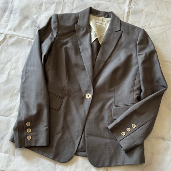 CALVIN KLEIN gray blazer ✨ - Picture 5 of 13